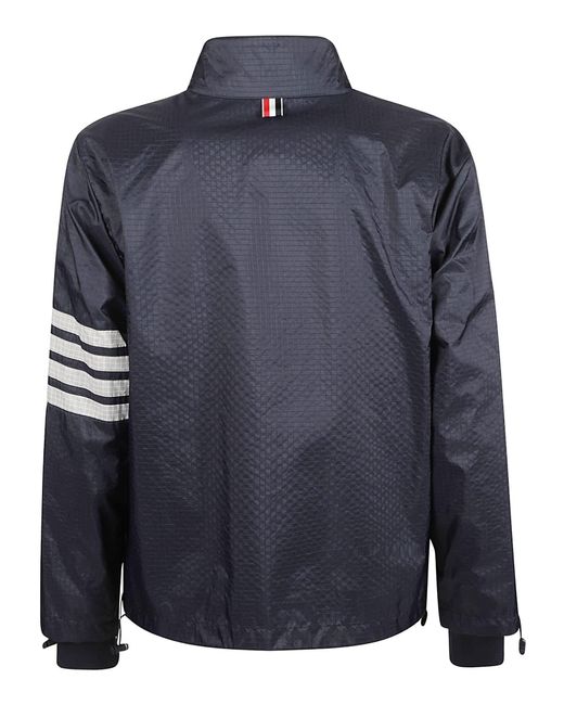 Thom Browne Blue Lightweight Ripstop Jacket for men