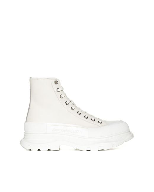 Alexander McQueen White Boots for men