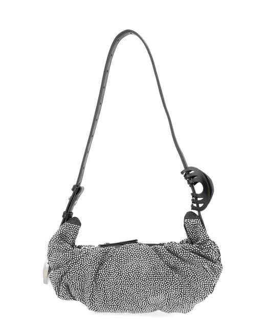 DIESEL Metallic Grab-D Shoulder Bag Cotton