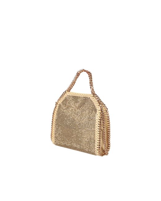 Stella McCartney Natural Embellished Micro Tote Bag