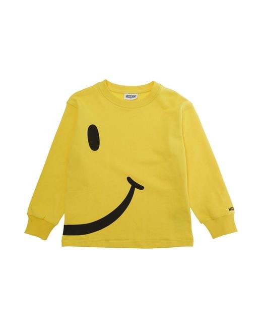 Moschino Yellow Hooded Sweatshirt, Cotton Hoods & Sweatshirts for men