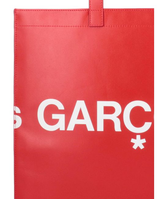 Comme des Garçons Red Logo Tote Bag
