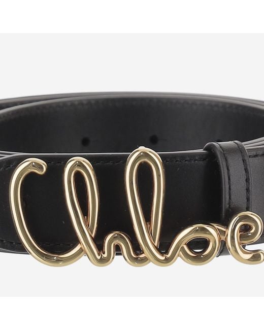Chloé Black Belt Leather