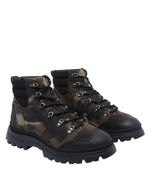 Hogan Black Boots Calf Leather/Rubber Sole for men