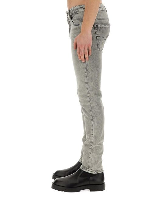 Versace Gray Slim Fit Jeans for men