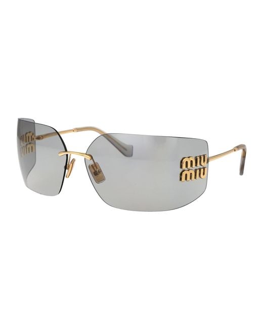 Miu Miu Gray Sunglasses 0Mu 54Ys 5Ak30B/14/110