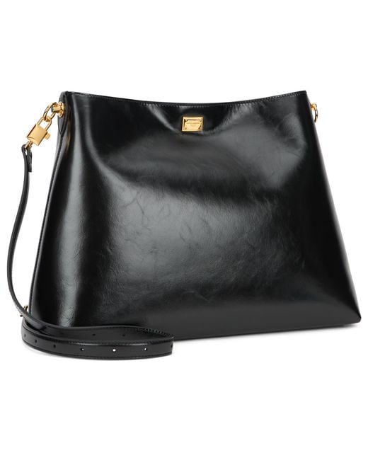 Dolce & Gabbana Black Tote Bag With Shoulder Strap Calfskin