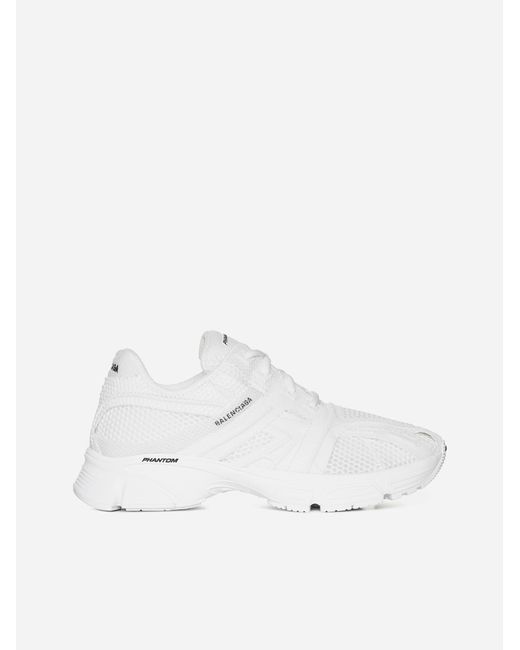 Balenciaga White Phantom Mesh Sneakers for men