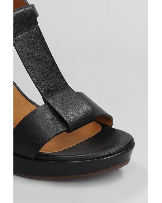 Chie Mihara Black Kimor-L Sandals