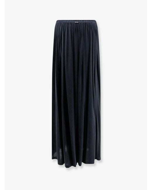 Max Mara Blue Skirt Mxmlivrea Pleated Jersey Lyocell