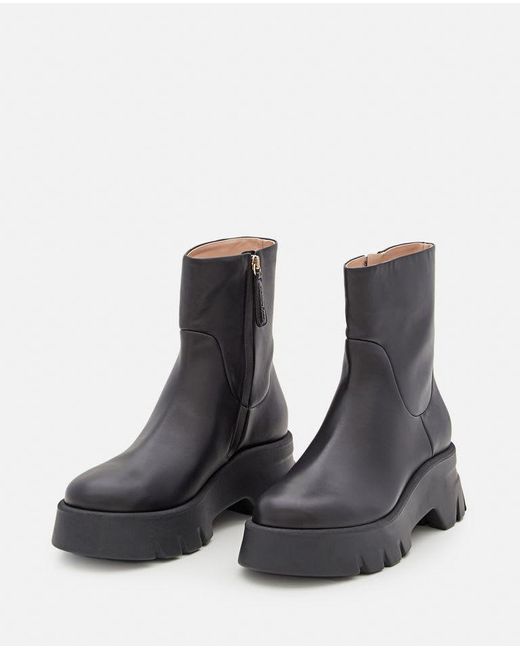 Gianvito Rossi Black Montey Leather Boots