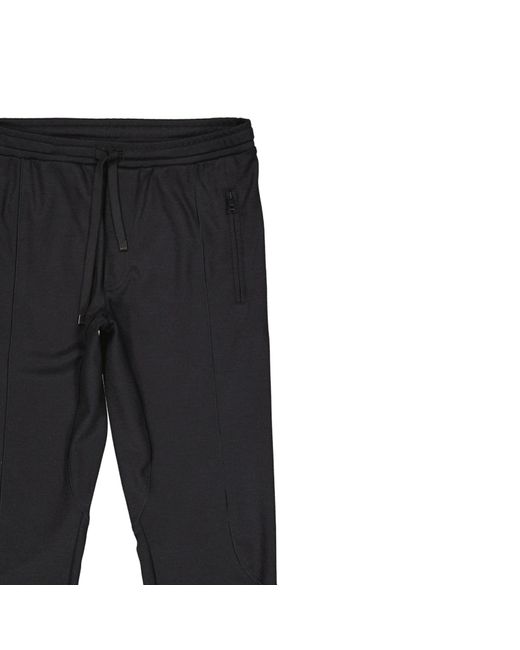 Dolce & Gabbana Black Wool Pants for men