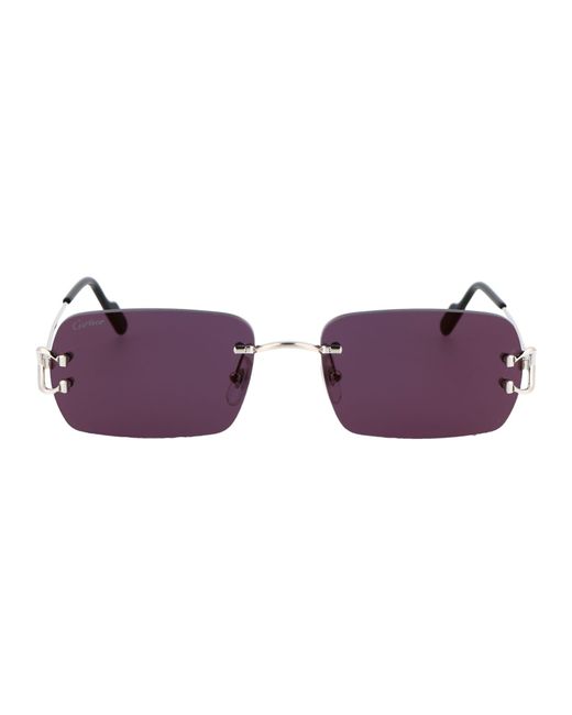 Cartier Purple Ct0003cs Sunglasses for men