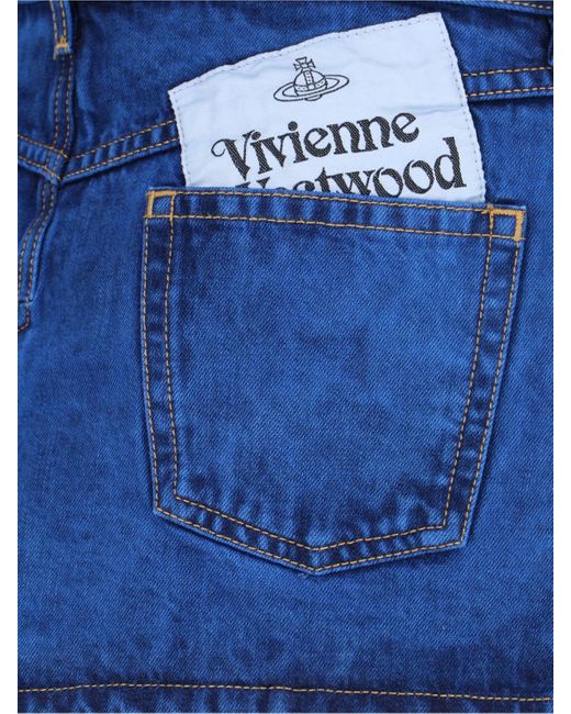 Vivienne Westwood Blue Denim Mini Skirt