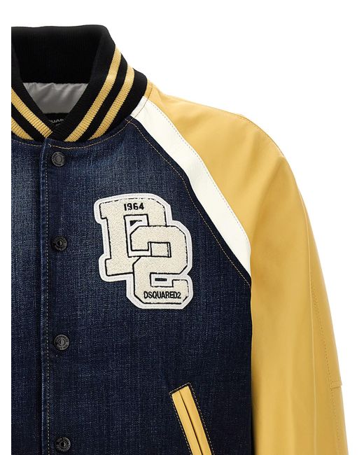 DSquared² Blue Street College Casual Jackets, Parka for men