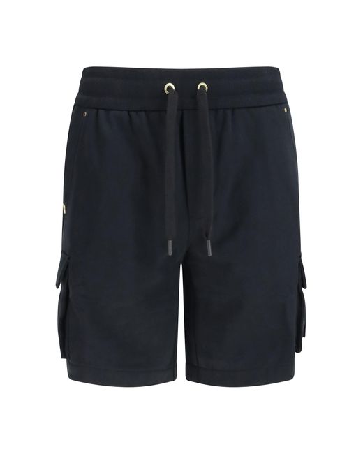 Moose Knuckles Blue Hartsfield Shorts for men