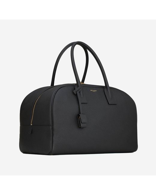 Saint Laurent Black Sac De Jour Bag Textured Leather Handbags