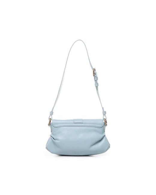 Pinko Blue Mini Jolene Shoulder Bag