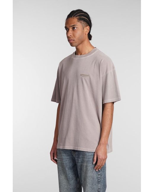 Represent T-shirt In Beige Cotton in Natural for Men | Lyst