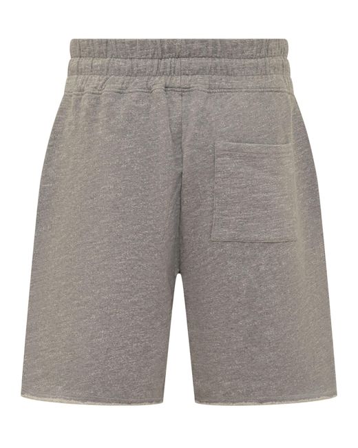 Autry Gray Shorts With Logo for men