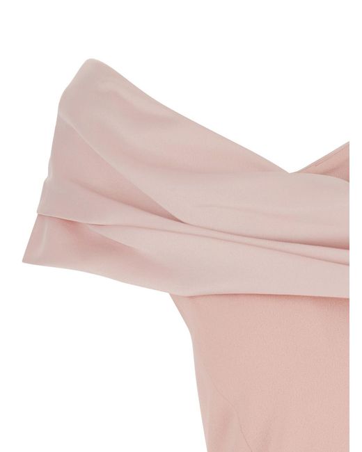 Solace London Pink Dress Adele Polyester