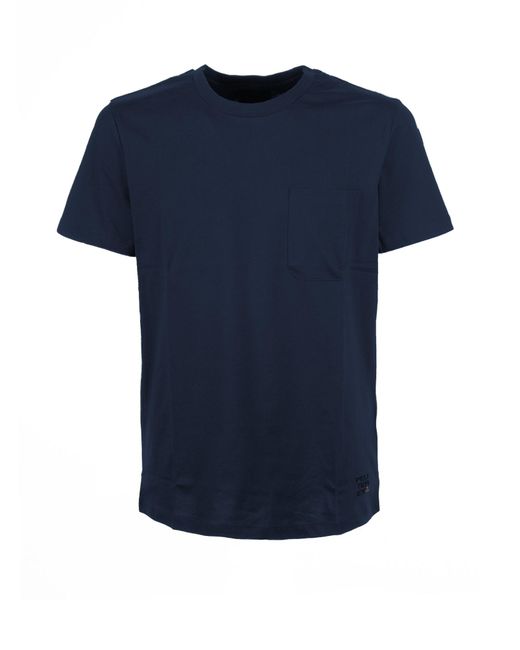 Peuterey Blue T-Shirt With Pocket for men