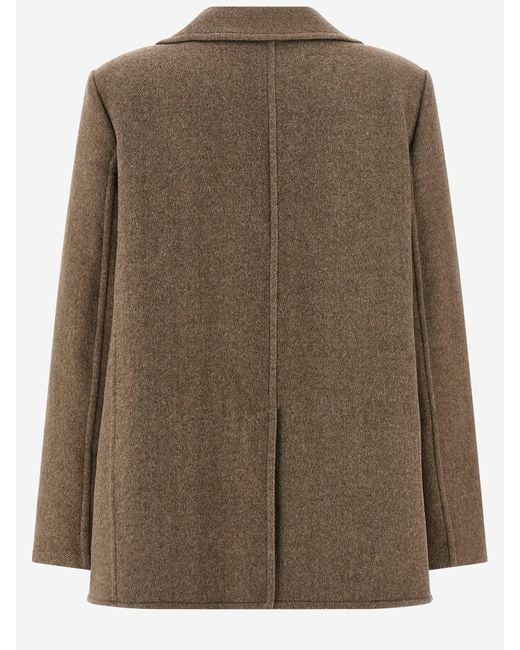 Tory Burch Green Wool Blend Coat