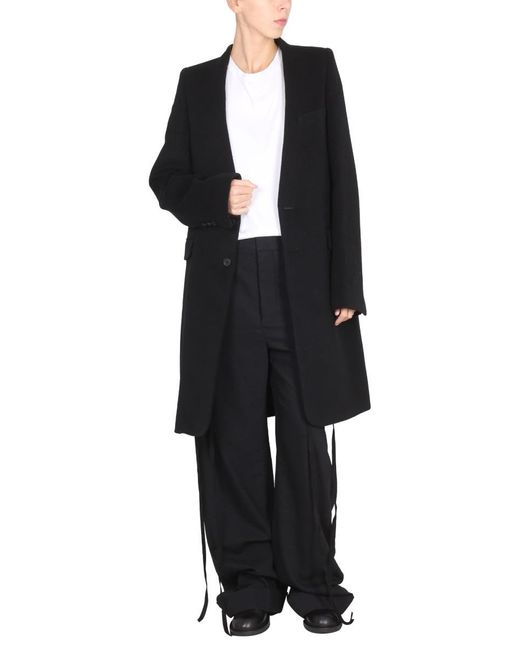 Ann Demeulemeester Black Celine Coat