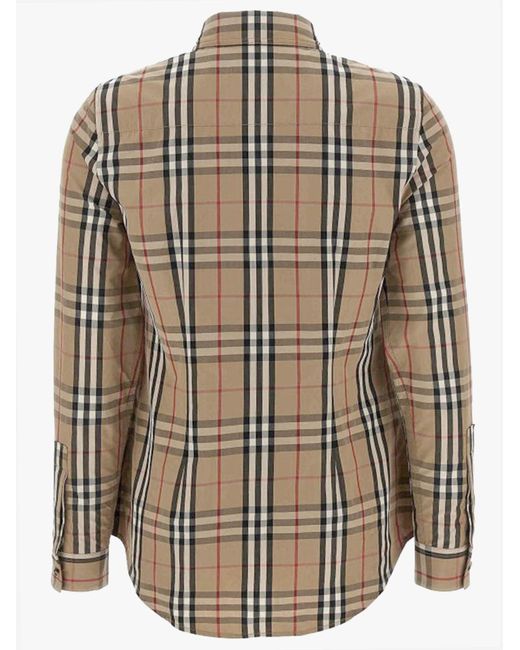 Burberry Multicolor Shirt Checked Cotton