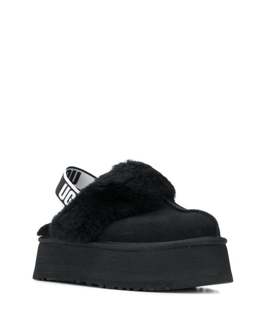 Ugg Black Funkette Platform Sandals