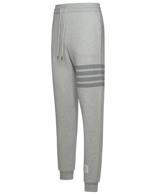 Thom Browne Gray Cotton Joggers for men