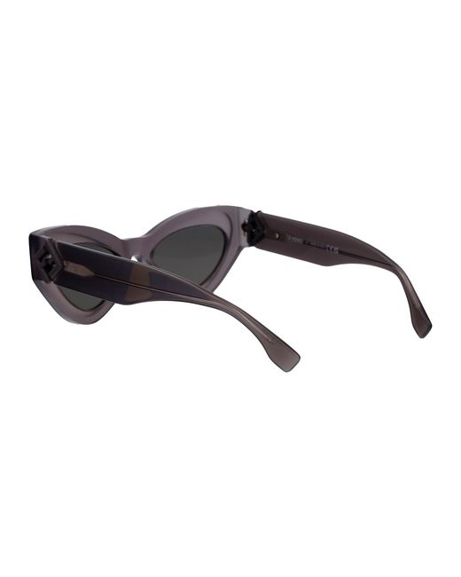 Fendi Gray Ff Diamonds Sunglasses