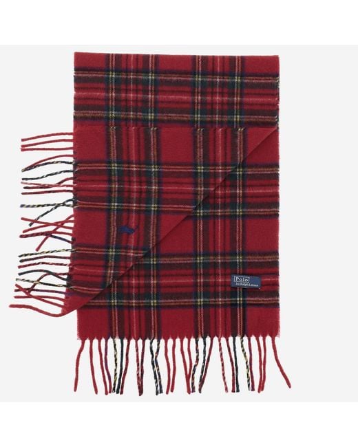 Polo Ralph Lauren Cashmere Scarf With Embroidered Logo for men