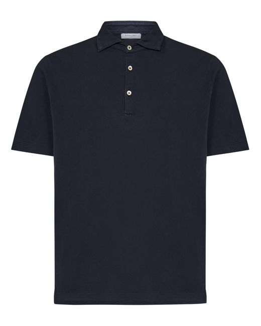 Boglioli Blue Cotton Polo Shirt for men