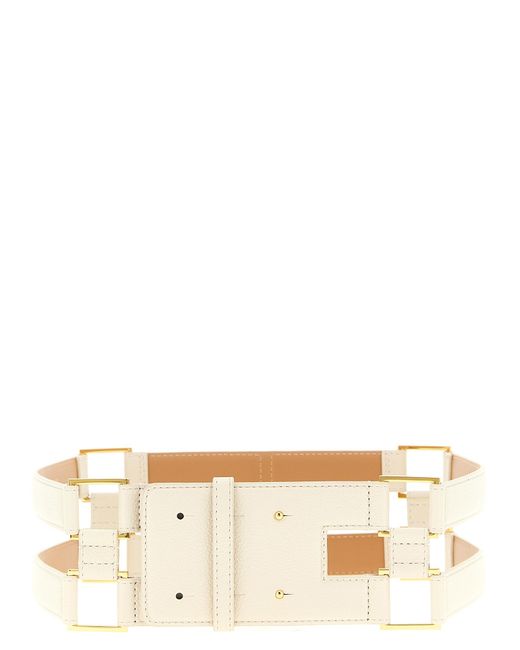 Elisabetta Franchi Natural Double Band Belt