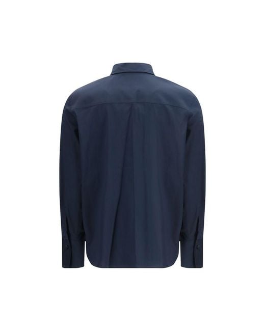 Brunello Cucinelli Blue Cotton Dress Shirt