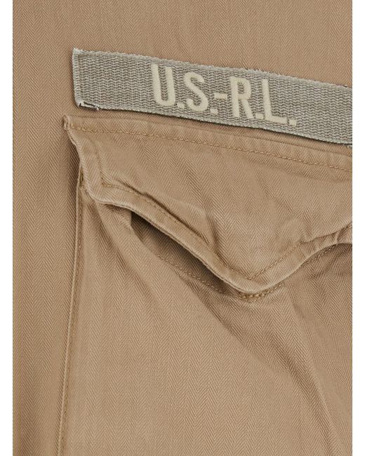 Polo Ralph Lauren Natural Cotton Jacket With Removable Hood for men