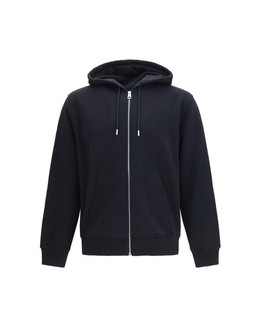 Givenchy Black Hoodie Photographic Negative Fleece Cotton Sweatshirts for men