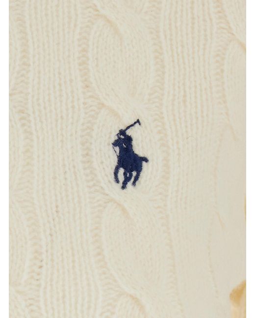 Polo Ralph Lauren Natural Cable Knit Sweater Julianna Wool Tops