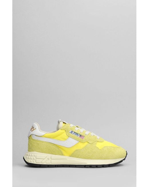 Autry Yellow Reelwind Low Sneakers