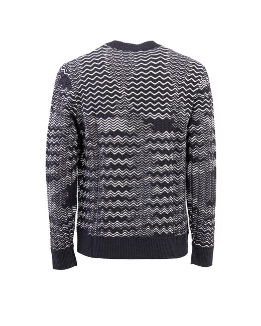 Missoni Gray Knitted Pullover for men