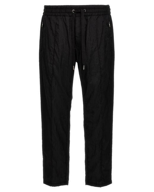 Dolce & Gabbana Black Light Nylon Joggers Pants for men