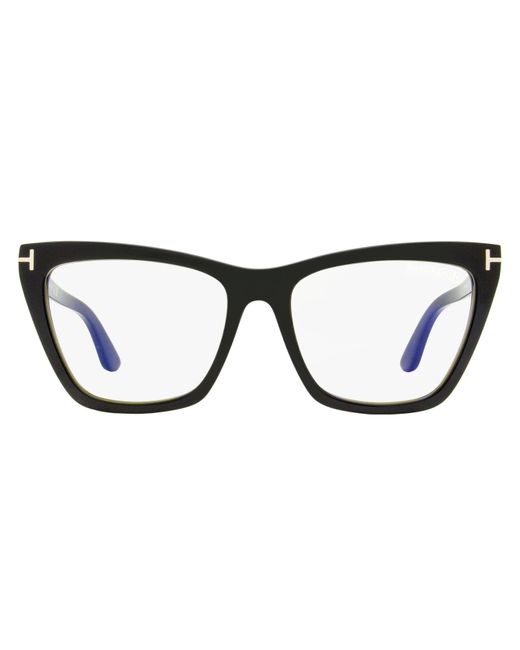 Tom Ford Black Magnetic Clip-On Eyeglasses Tf5971-B 001 54Mm Ft5971 Plastic (Acetate)
