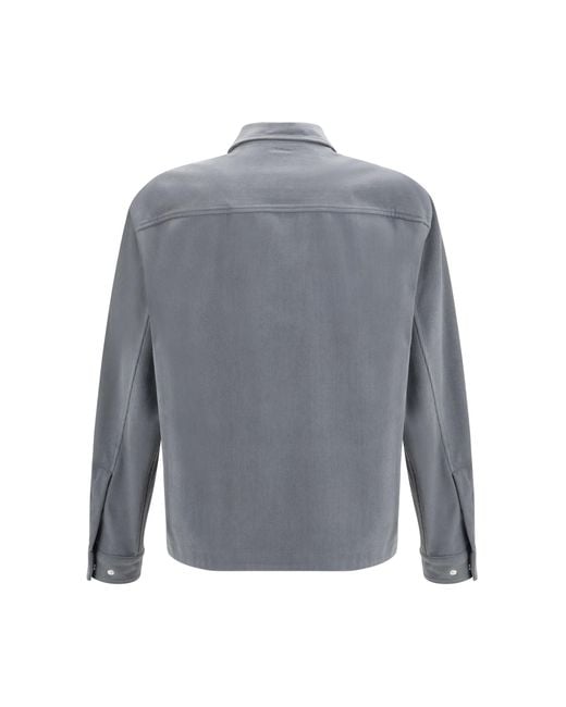 Laminar Blue Corduroy Zip Jacket Polyester for men