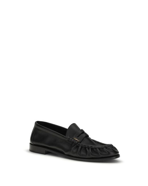 Saint Laurent Black Loafers Le Loafer Calf Leather for men