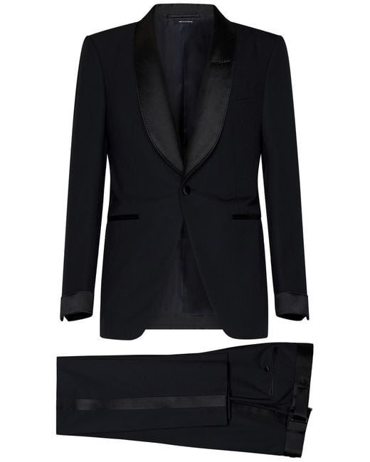 Tom Ford Black Atticus Suit for men