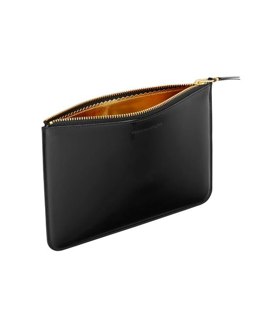 Comme des Garçons Black Mirror Inside Logo Zip Pouch Wallet for men