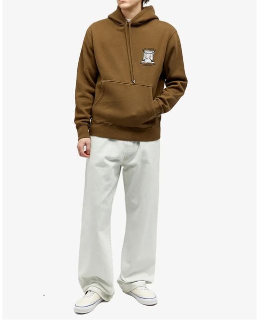 Maison Kitsuné Natural College Fox Logo Hoodie for men