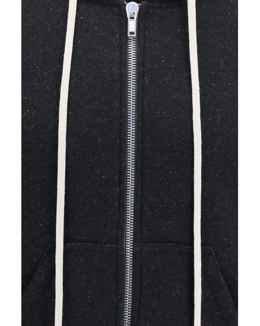 Rick Owens Blue Jason Hooded Sweatshirt Sweatshirts for men