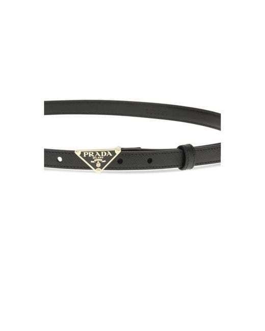 Prada Black Saffiano Belt